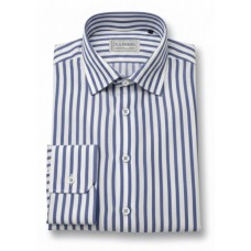 Navy Blue Vertical Stripe Cotton Shirt Navy Blue Vertical Stripe Cotton Shirt