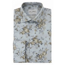 Blue Floral Cotton Shirt Blue Floral Cotton Shirt