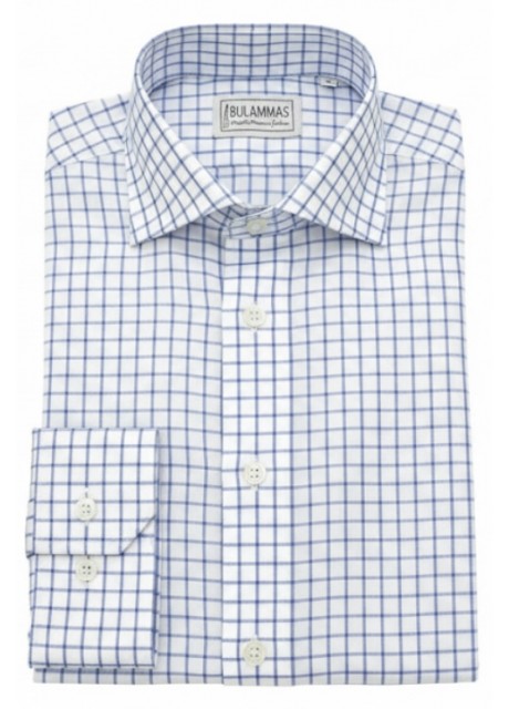  Blue Check Cotton Shirt