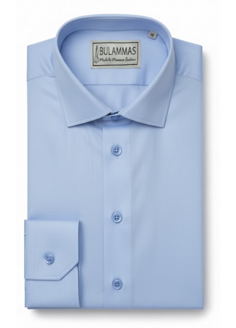 Blue Cotton Oxford Shirt