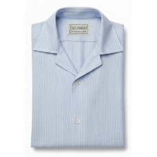 Blue Summer Stripe Linen Shirt