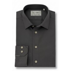 Elegant Dark Brown Premium Cotton Shirt