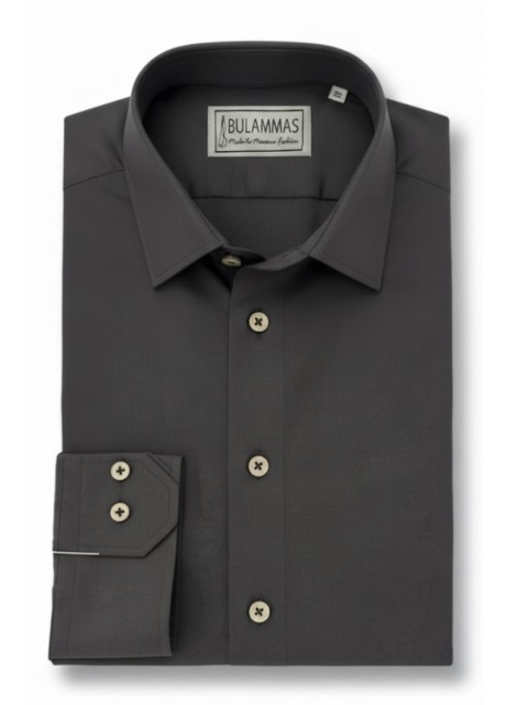 Elegant Dark Brown Premium Cotton Shirt
