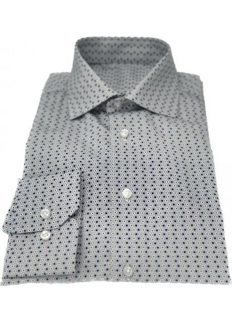 Black and White Dots Cotton Shirt