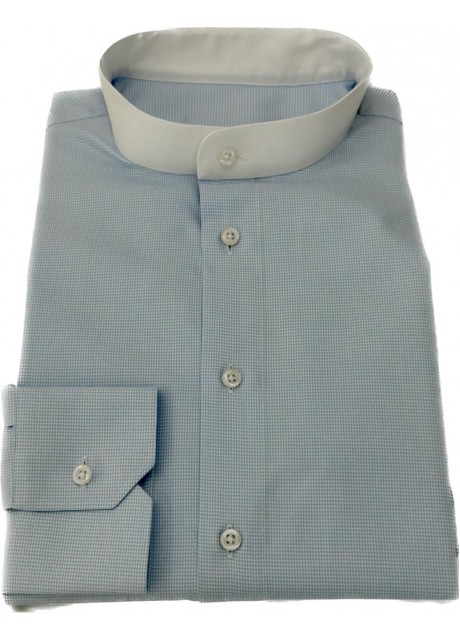 Blue Pattern Cotton Shirt