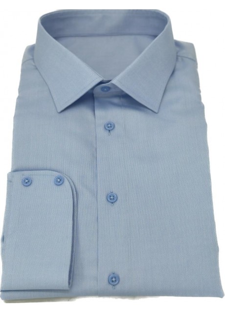 Blue Cotton Oxford Shirt