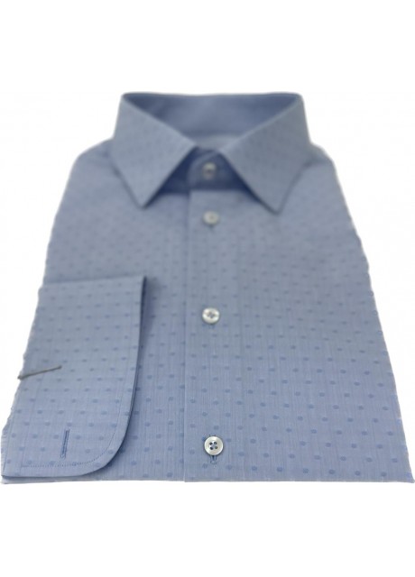Blue Dots Pattern Shirt