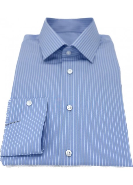 Light Blue Stripe Cotton Shirt