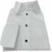 White Cotton Shirt - silver/black hand sewn buttons   