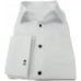 White Oxford Cotton Shirt - silver/black hand sewn buttons   