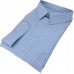 Light Blue - white stripe shirt