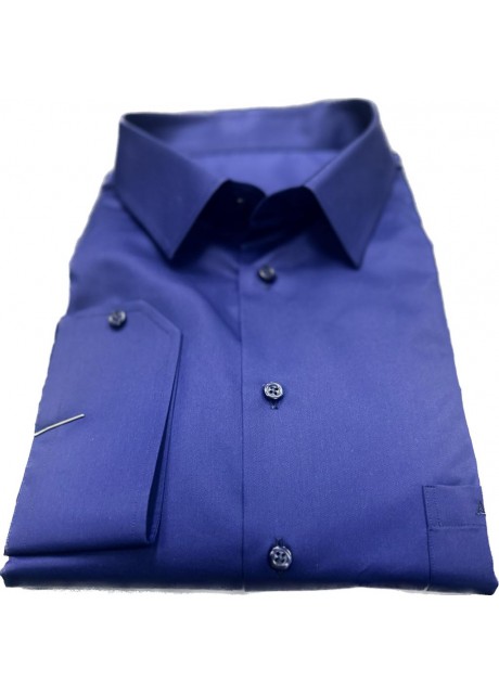 Royal Blue Cotton Shirt