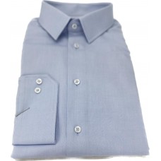 Blue Plain Cotton Shirt 