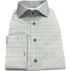 Light Grey Check Cotton Shirt