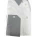 White Cotton Shirt - grey outer collar and outer cuffs