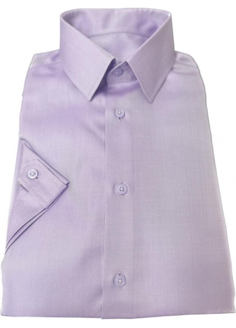 Purple Cotton Shirt - short sleeves