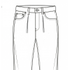 JFP2 Jeans with 1 pleat 