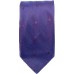 Purple Satin Tie - wine dots